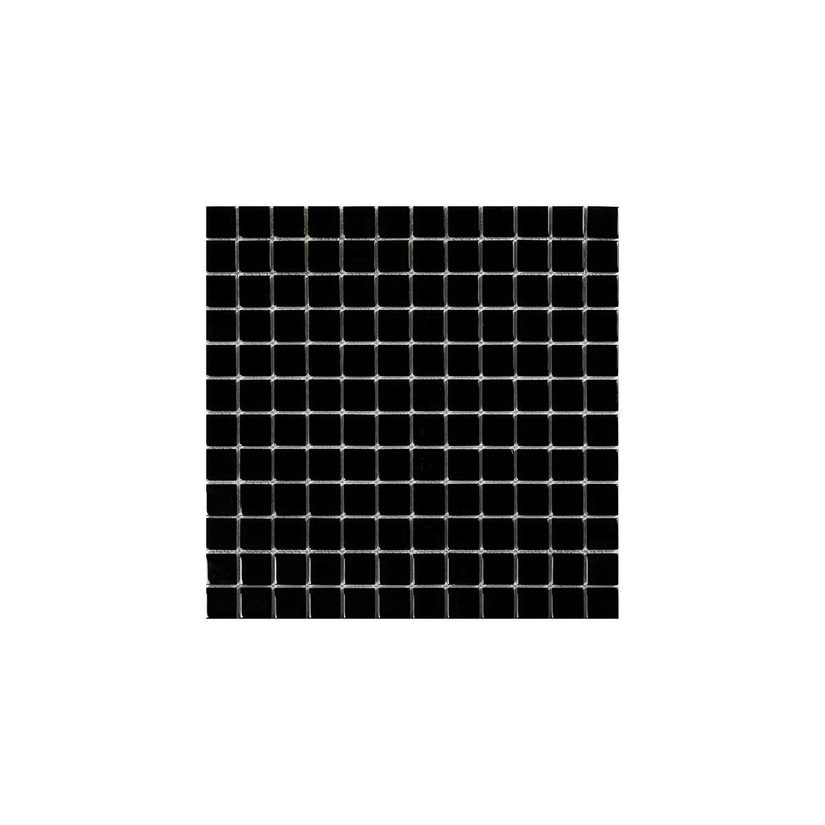 Paketpris 12 kvm Kristall Svart 23×23 MM Mosaik - tidlöst - KakelExpress