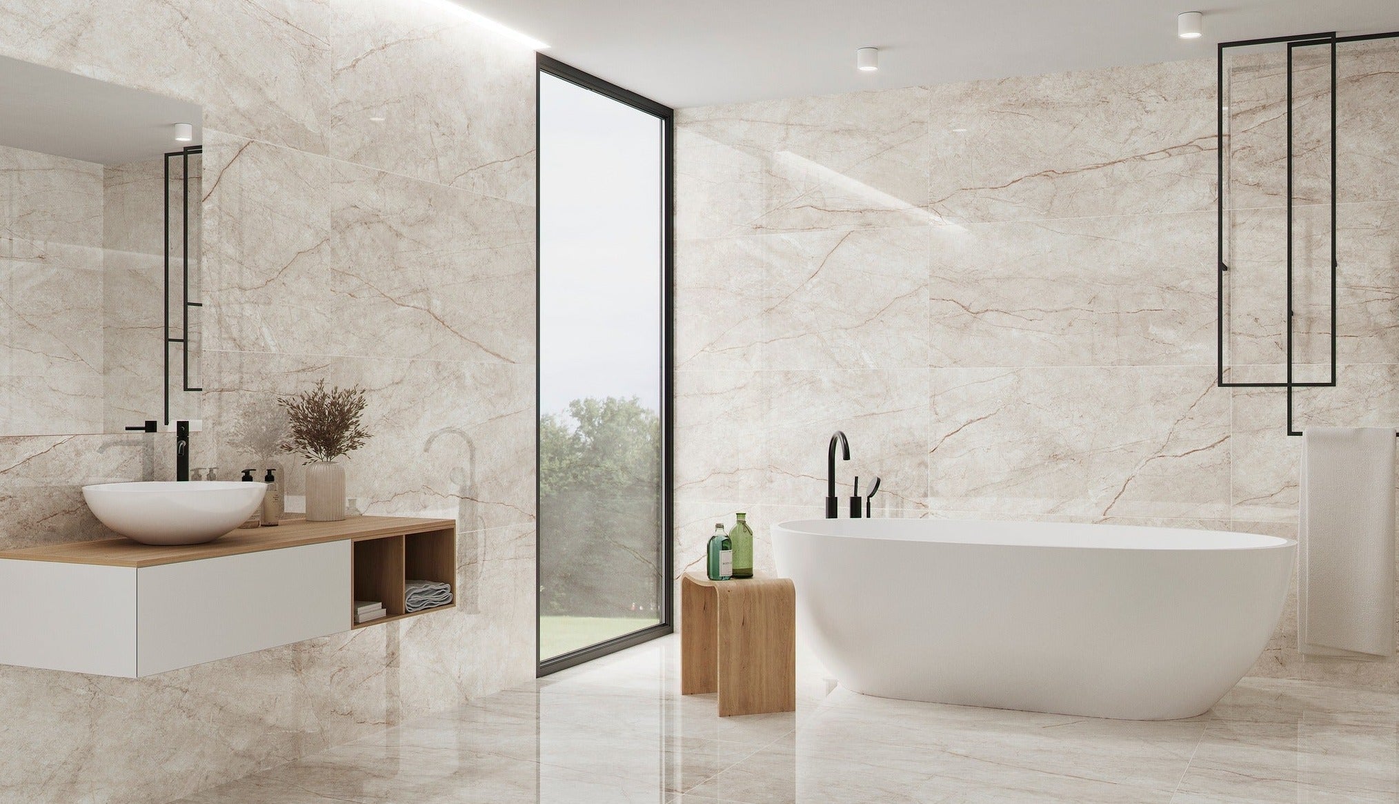 Rain Forest White Blank 60x120 CM Klinker - Trendi Kakel - KakelExpress