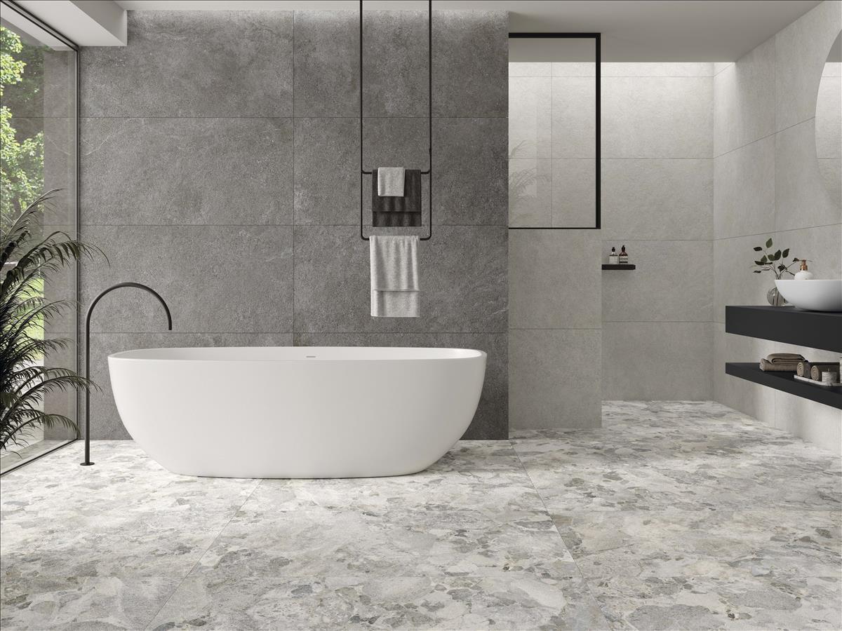 Rocca Grey Matt Rect. 60x60 CM Klinker - Trendi Kakel - KakelExpress