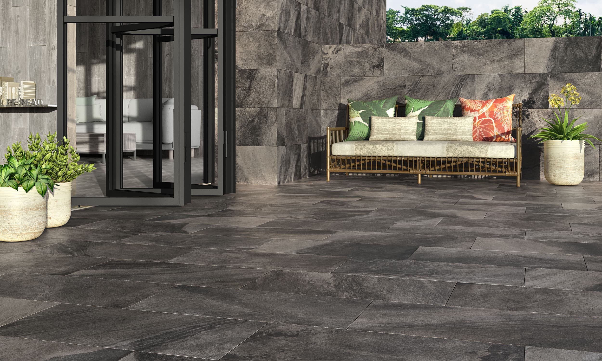 Rock Stone Black 30x60 CM Matt Klinker - Trendi Kakel - KakelExpress