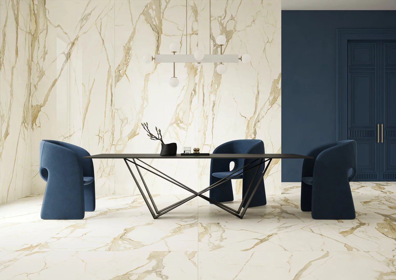 Sevilla Marble Gold Blank Rect. 60x60 CM Klinker - Trendi Kakel - KakelExpress
