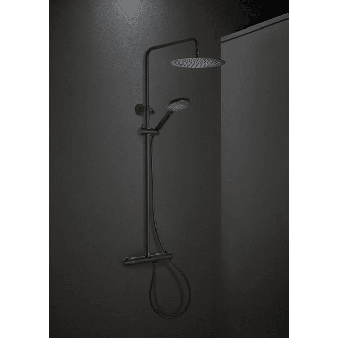 Takdusch Fine 160CC Svart med Ø250 duschhuvud Hafa - Hafa - KakelExpress