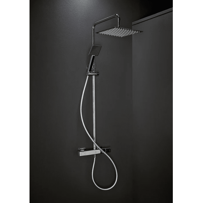 Takdusch Mix Slim Square 160CC Krom med 300x300 duschhuvud Hafa - Hafa - KakelExpress