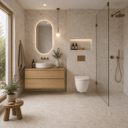 Terrazzo Beige Matt Rect. 60x60 CM Klinker - Trendi Kakel - KakelExpress