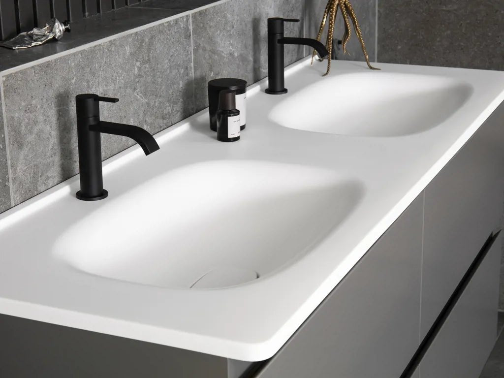 Tvättställsskåp Flow 1500 Betonggrå med 4 lådor Vedum - Vedum - KakelExpress