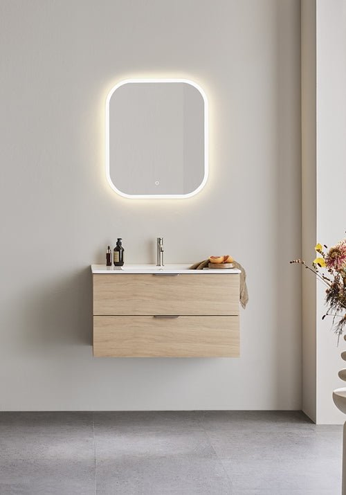 Tvättställsskåp GO 2 Lådor Ljus Ek 800 Hafa - Hafa - KakelExpress