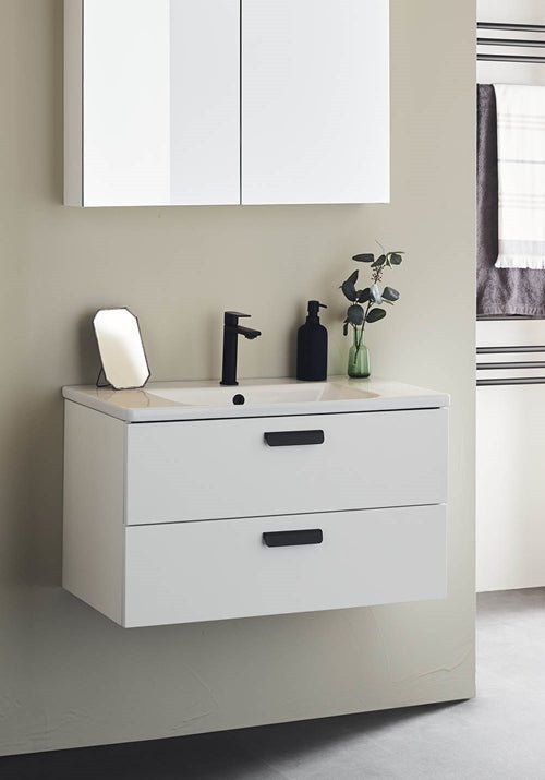 Tvättställsskåp Neo Vit Matt med tvättställ 800 Noro - Noro - KakelExpress