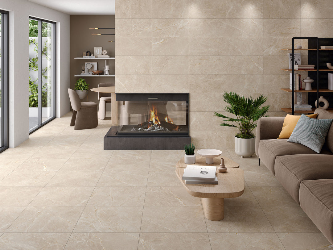 Marblestone Ivory Matt Rect. 60x60 CM Klinker