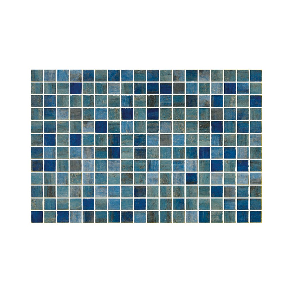 Forest Blue 25x25 MM Mosaik - tidlöst - KakelExpress