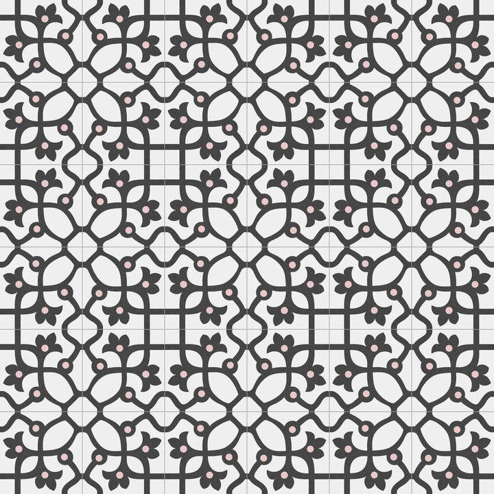 Jujol Grafito 20x20 CM Marockanskt mönster