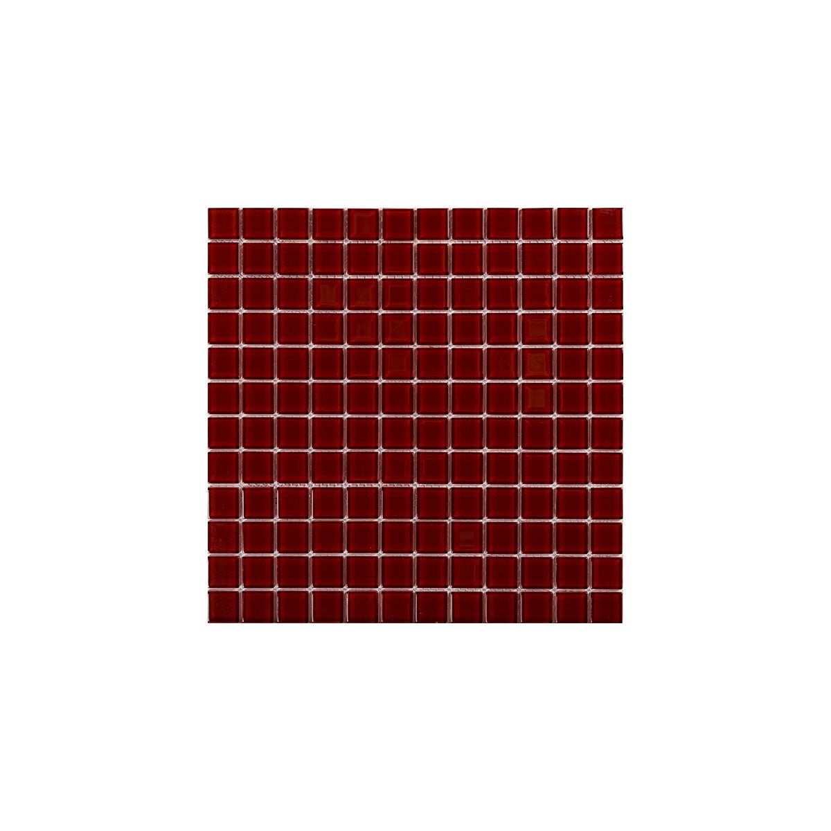 Kristall Röd 23×23 MM Mosaik - tidlöst - KakelExpress