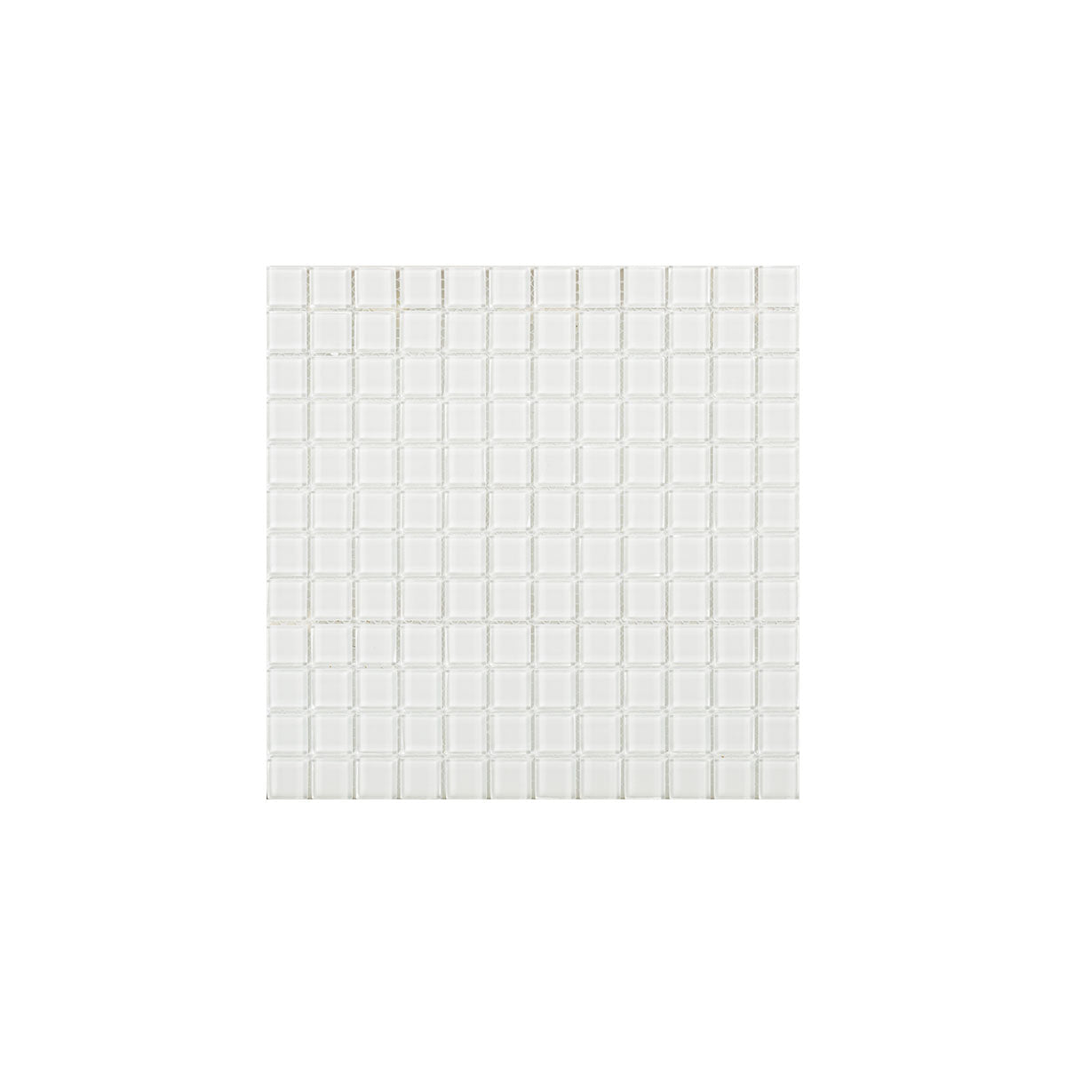 Kristall Vit 23×23 MM Mosaik - tidlöst - KakelExpress