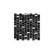 Mixmosaik Waterfall Black 298×298 MM - tidlöst - KakelExpress