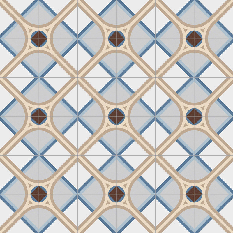 Montaner Azul 20x20 CM Marockanskt mönster