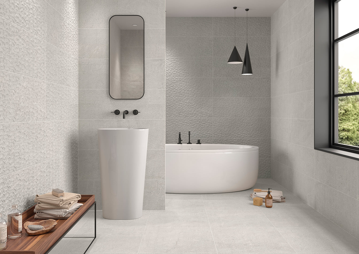 Newbury Grå 60x60 CM Rect. Klinker - Trendi Kakel - KakelExpress