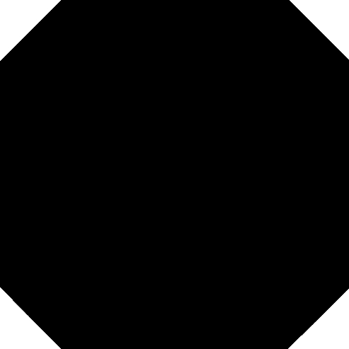 Octogono Negro 31,6x31,6 CM Klinker - Trendi Kakel - KakelExpress