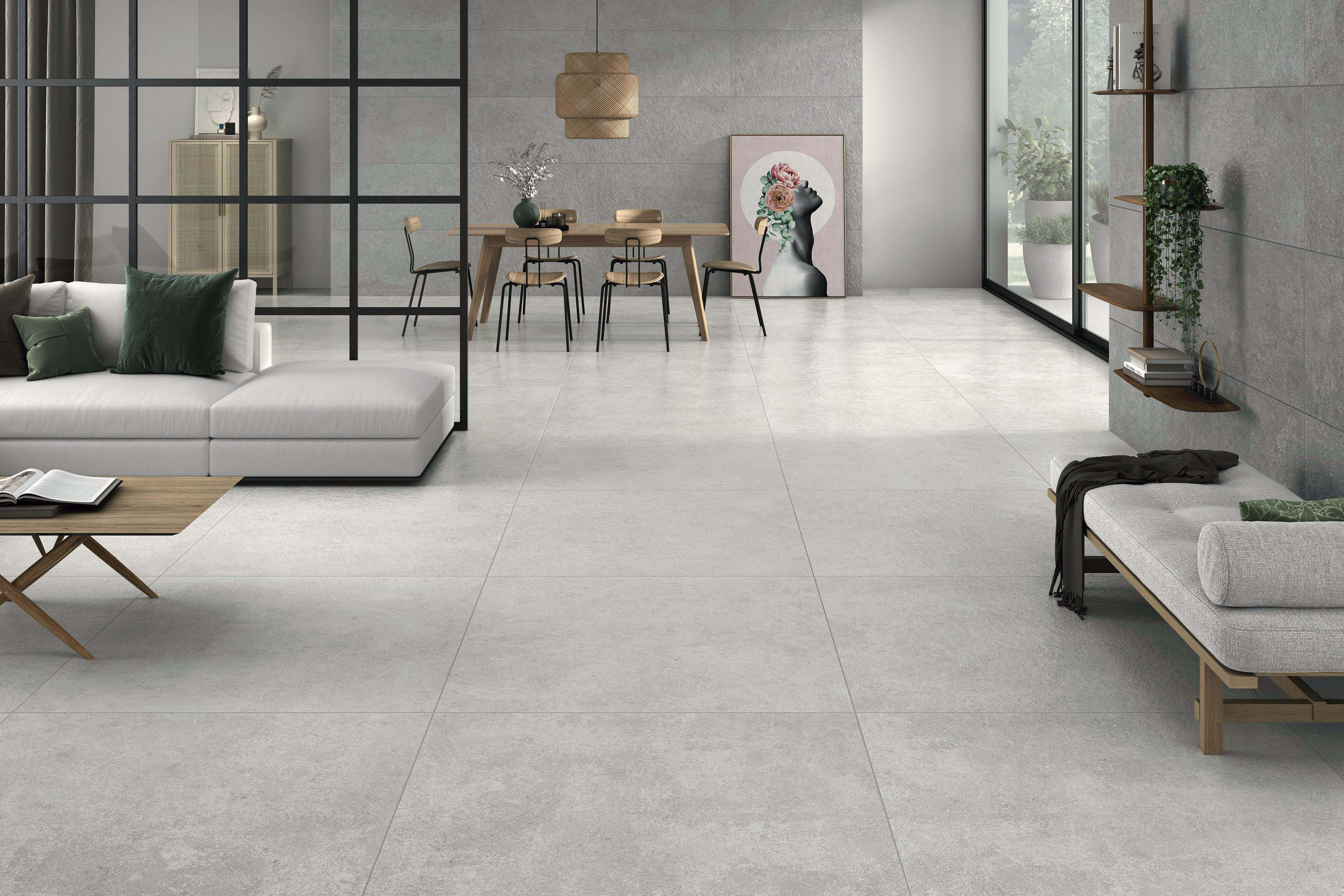 Öland Kalk Ljusgrå Matt 60x120 CM Klinker - Trendi Kakel - KakelExpress