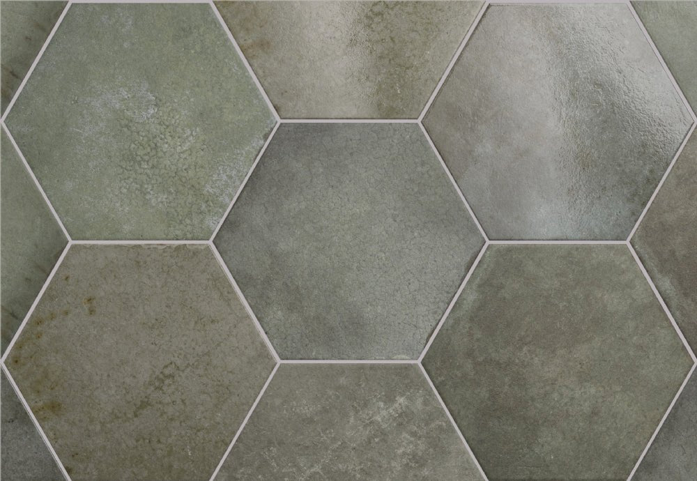 Story Jungel Hexagon 17,5x20 CM Klinker - Lhådös Kakel - KakelExpress