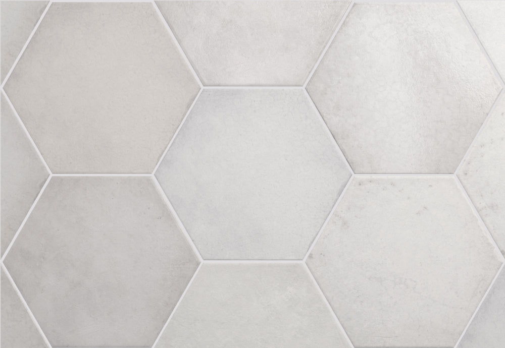 Story Snow White Hexagon 17,5x20 CM Klinker - Lhådös Kakel - KakelExpress