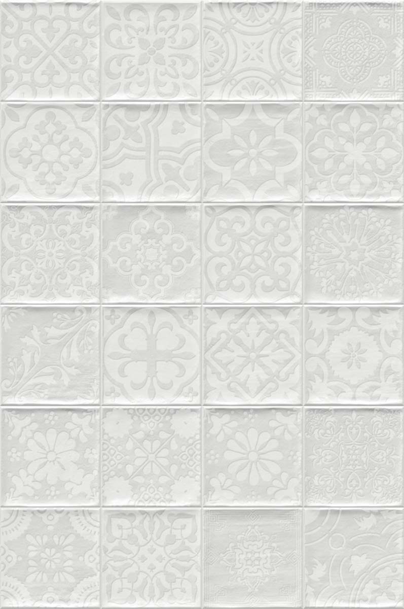 Tamil Vit 13x13 CM Kakel - tidlöst - KakelExpress