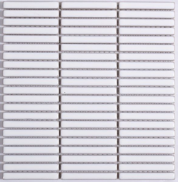 Vox White Kitkat 1,2x9,2 CM Mosaik - Lhådös Kakel - KakelExpress